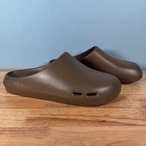 Bombas Friday Clogs Mens 11 Brown Slip On Rubber Slides Comfort Lightweight